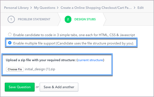 Creating An Html Css Javascript Question Hackerrank Support Center
